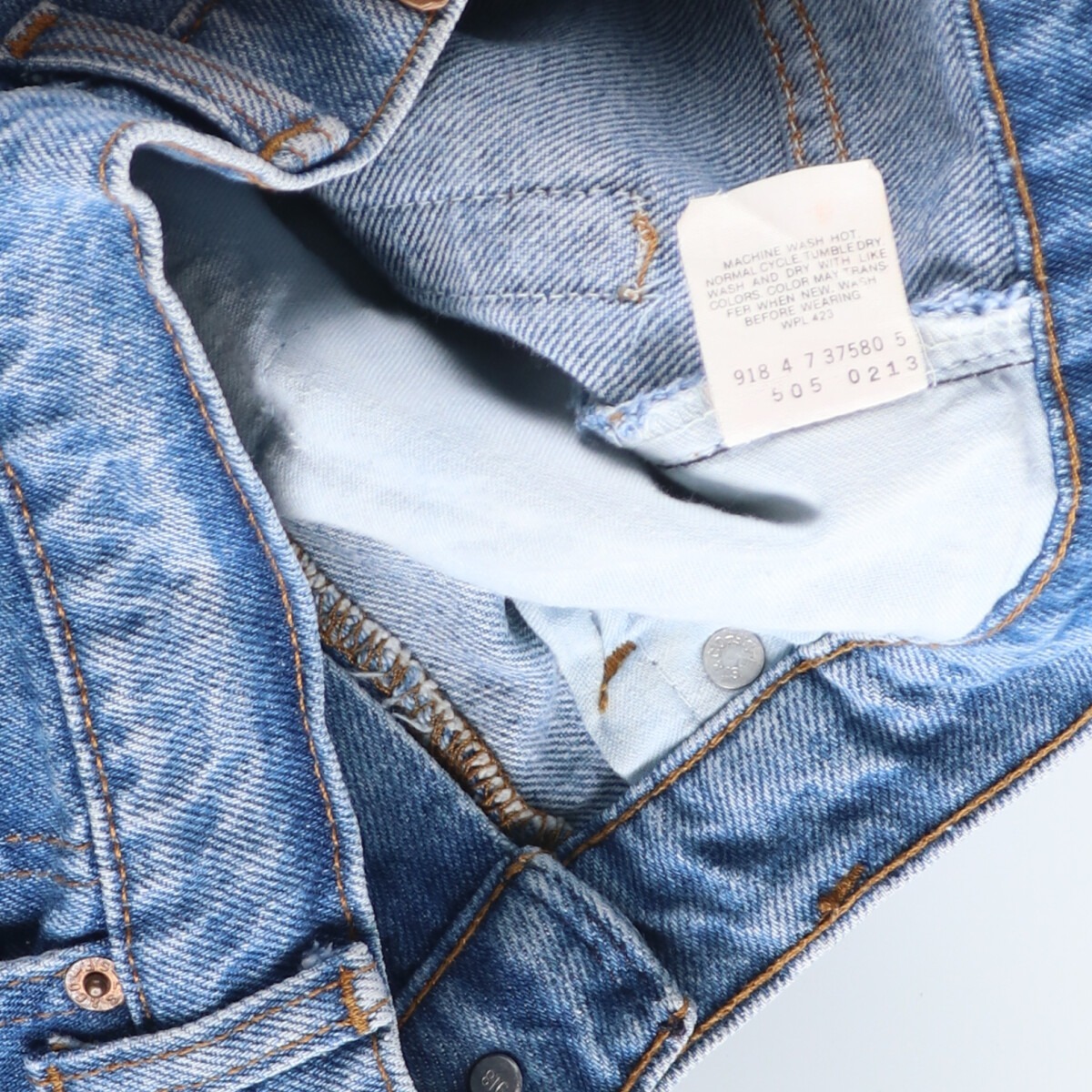 古着 90年代 リーバイス Levi's 505 0213 テーパードデニムパンツ USA製 メンズw32 ヴィンテージ /eaa423326_画像5