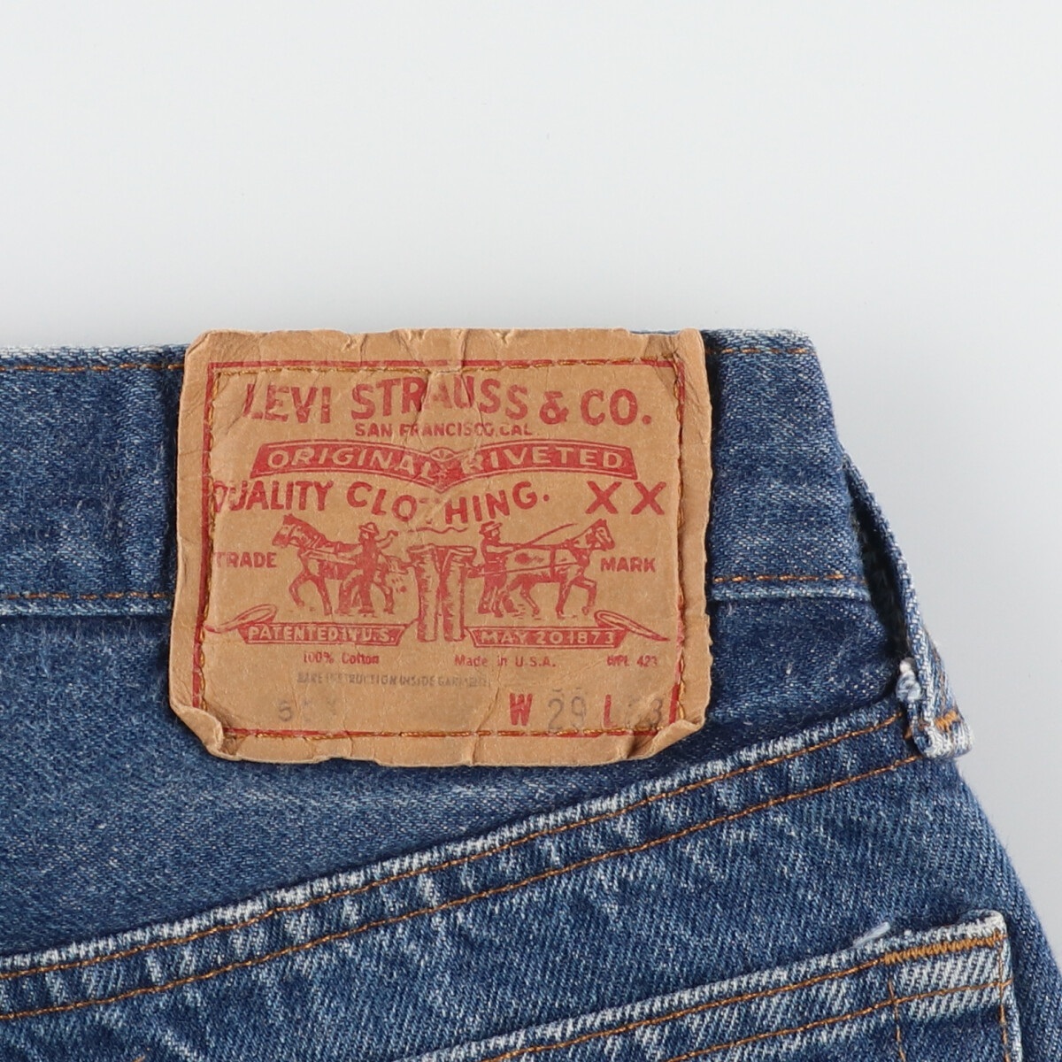 古着 リーバイス Levi's 501 ストレートデニムパンツ USA製 レディースL(w28) /eaa422197_画像3