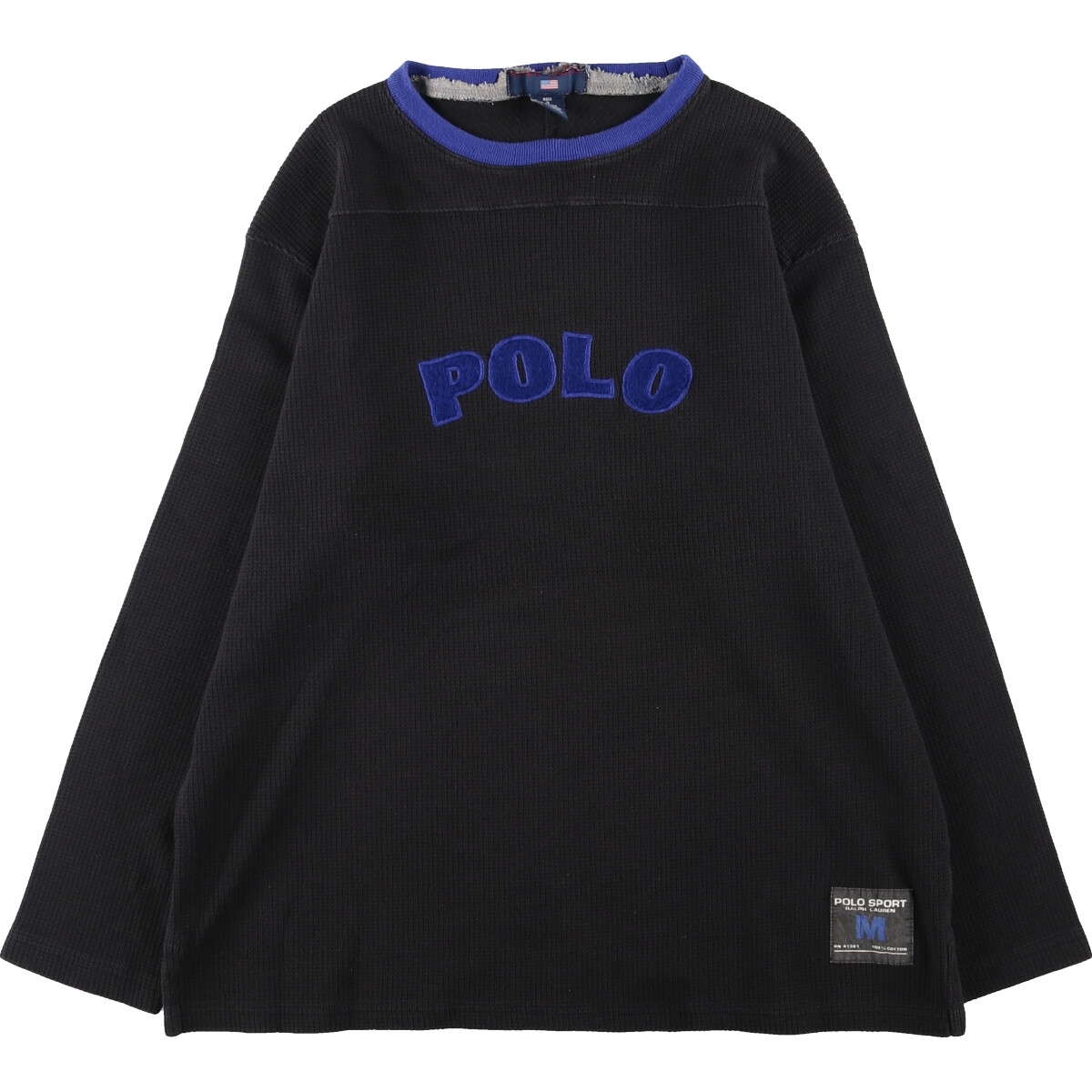 古着 ラルフローレン Ralph Lauren POLO SPORT ポロスポーツ サーマルロンT ワッフル メンズM /eaa425908_画像1