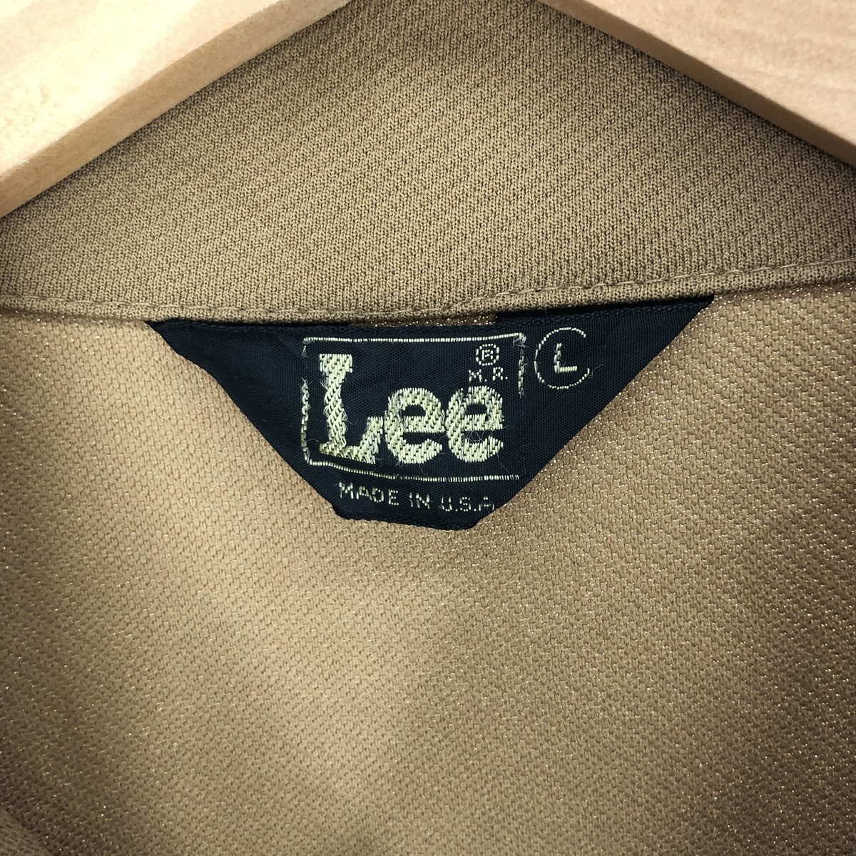 古着 70年代 リー Lee オープンカラー 長袖 ボックスシャツ コットンシャツ USA製 メンズL ヴィンテージ /eaa425299_画像3