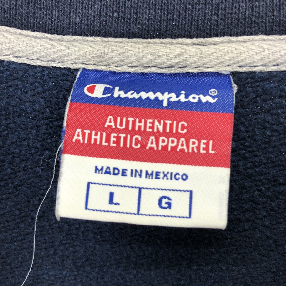 古着 00年代 チャンピオン AUTHENTIC ATHLETIC APPAREL ワンポイントロゴスウェットシャツ トレーナー メンズL /eaa426388_画像3