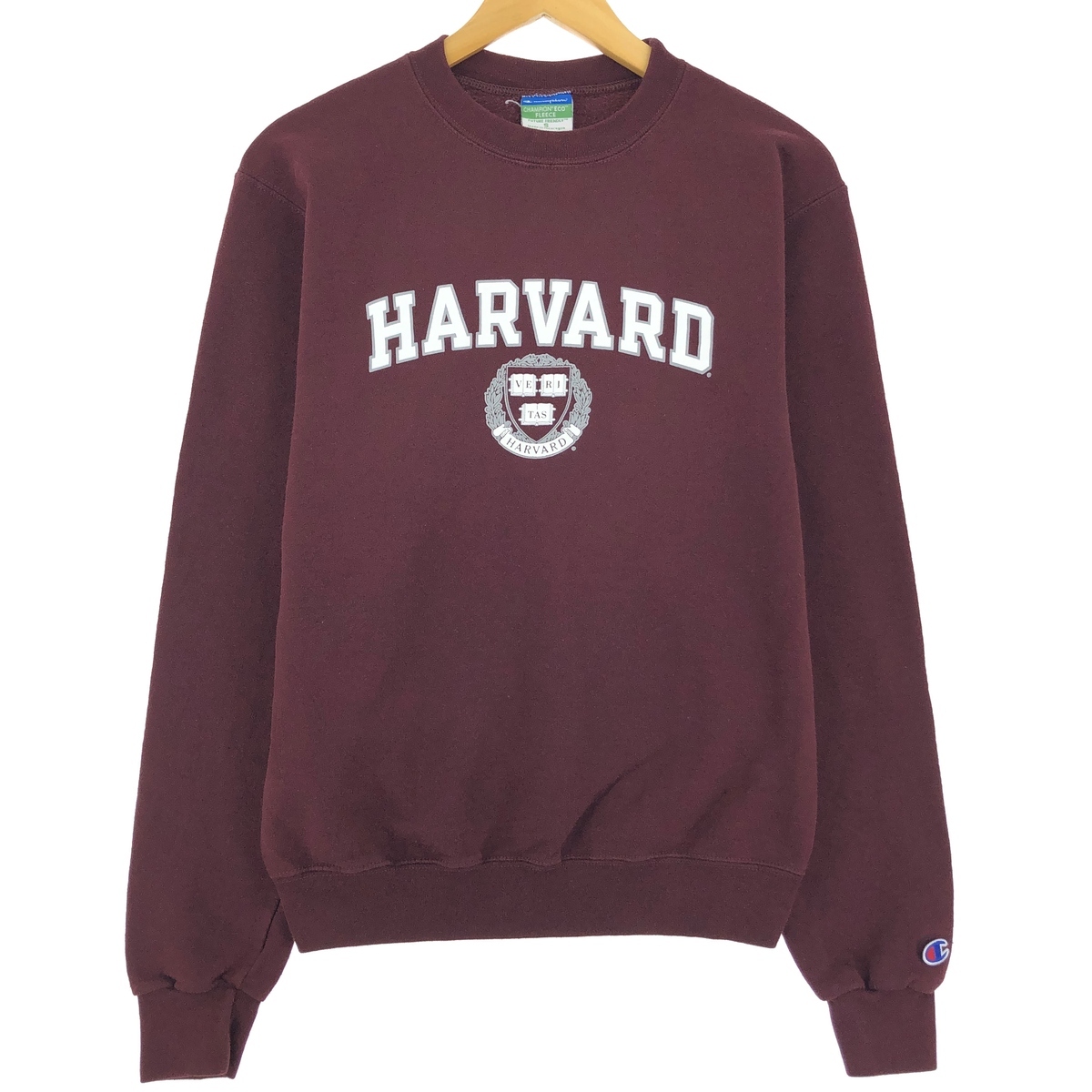 古着 00年代 チャンピオン ECO FLEECE ハーバード大学 カレッジスウェットシャツ トレーナー メンズS /eaa426385_画像1