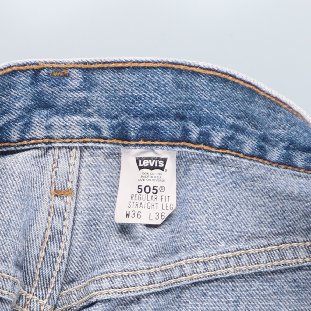 古着 00年代 リーバイス Levi's 505 REGULAR FIT STRAIGHT LEG テーパードデニムパンツ USA製 メンズw35 ヴィンテージ /evb005351