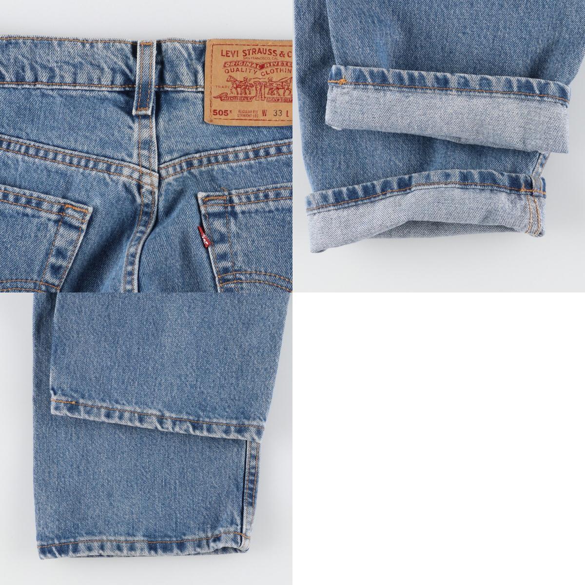 古着 90年代 リーバイス Levi's 505 REGULAR FIT STRAIGHT LEG テーパードデニムパンツ USA製 メンズw32 ヴィンテージ /evb005367_画像10