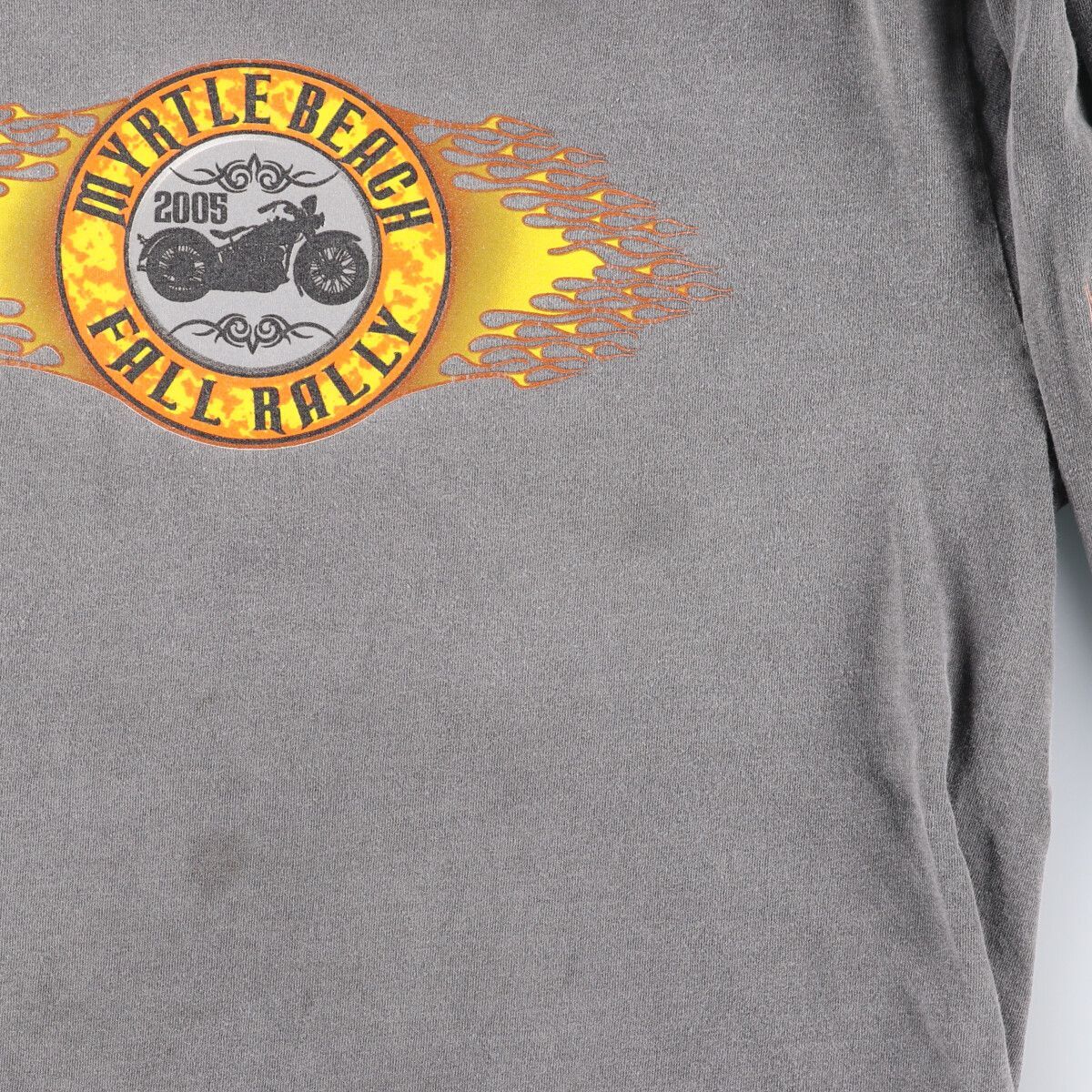 古着 00年代 THE MOUNTAIN FALL RALLY 2005 ピンナップガール 両面プリント 袖プリント ロングTシャツ ロンT USA製 メンズXXL /eaa425936_画像6