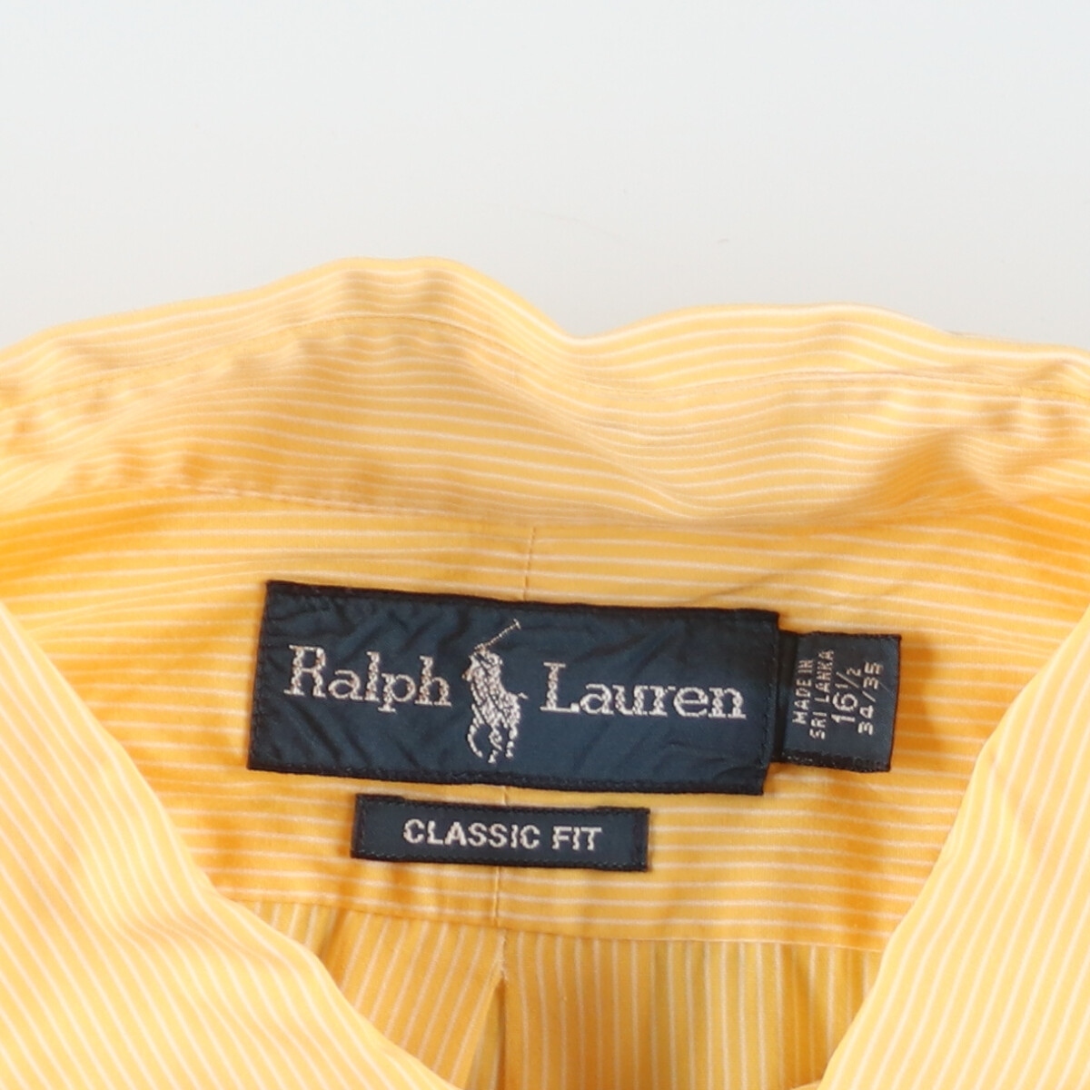 古着 ラルフローレン Ralph Lauren POLO by Ralph Lauren CLASSIC FIT 長袖 ボタンダウンストライプシャツ メンズXL /eaa428672_画像3