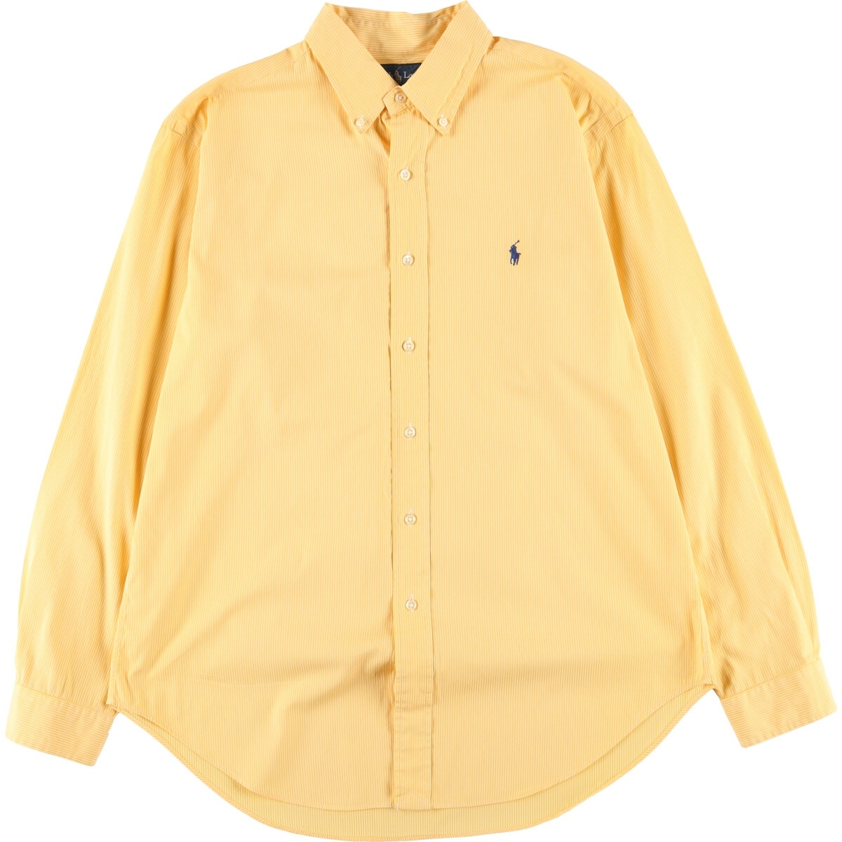 古着 ラルフローレン Ralph Lauren POLO by Ralph Lauren CLASSIC FIT 長袖 ボタンダウンストライプシャツ メンズXL /eaa428672_画像1