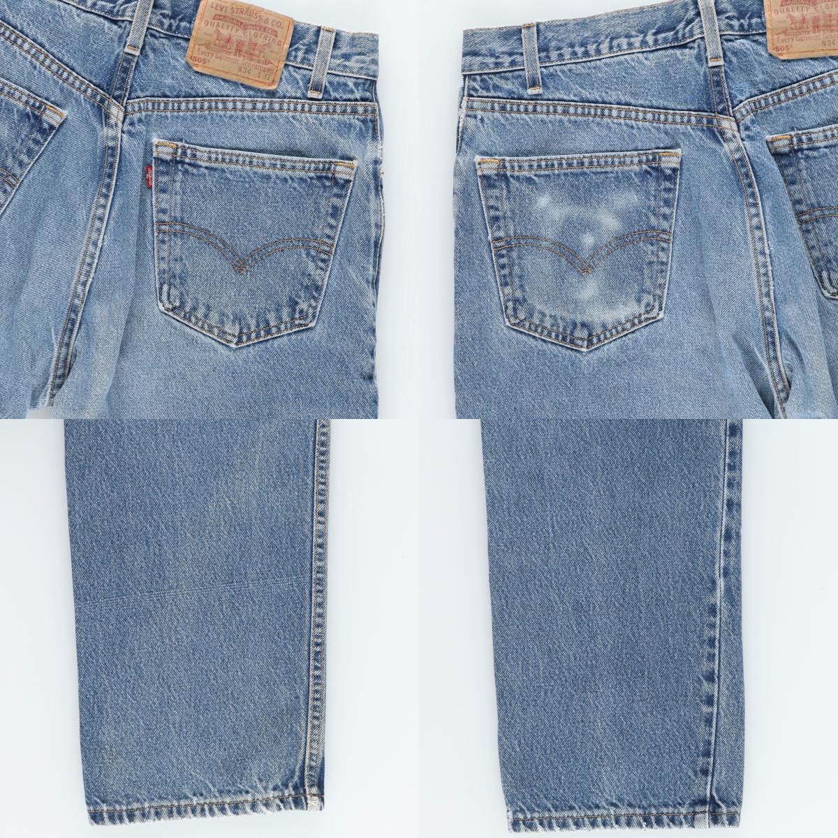 古着 00年代 リーバイス Levi's 505 REGULAR FIT STRAIGHT LEG テーパードデニムパンツ USA製 メンズw34 /eaa426885_画像9