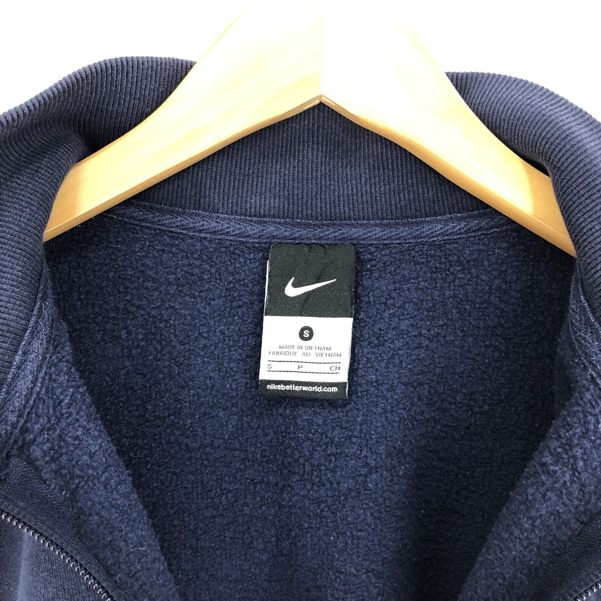 古着 ナイキ NIKE カレッジ ハーフジップスウェットシャツ トレーナー メンズS/eaa433528_画像3