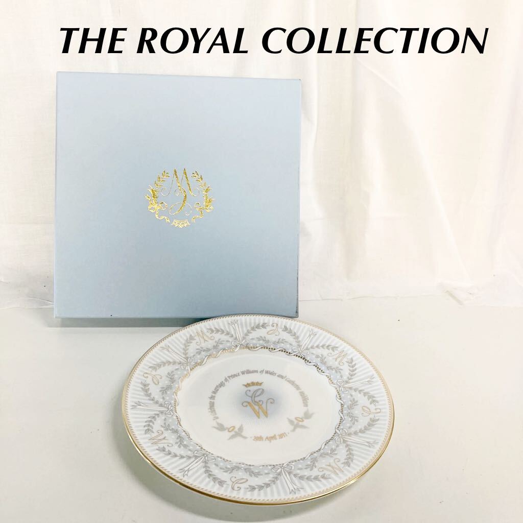 ▲ THE ROYAL COLLECTION ロイヤルコレクション プレート　お皿　洋食器　イギリス製　【OTOS-388】_画像1