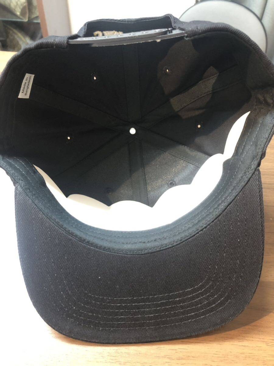 フリーサイズ キャップ 帽子 JAPAN 日本 ゴールド刺繍入 黒 ブラック系 CAP 未使用の画像4