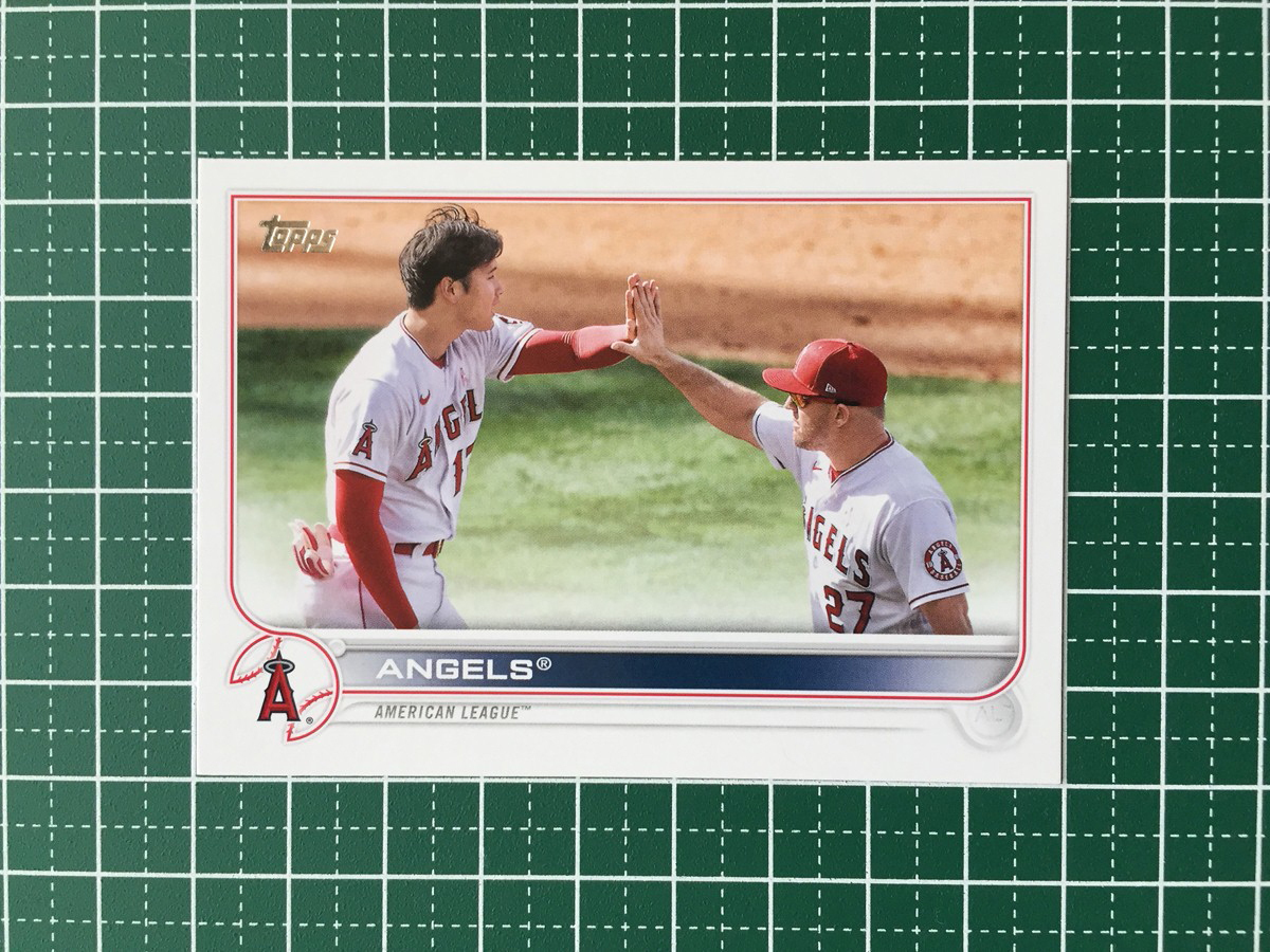 ★TOPPS MLB 2022 SERIES 1 #159 LOS ANGELES ANGELS／大谷翔平／SHOHEI OHTANI／MIKE TROUT ベースカード「TC」★_画像1