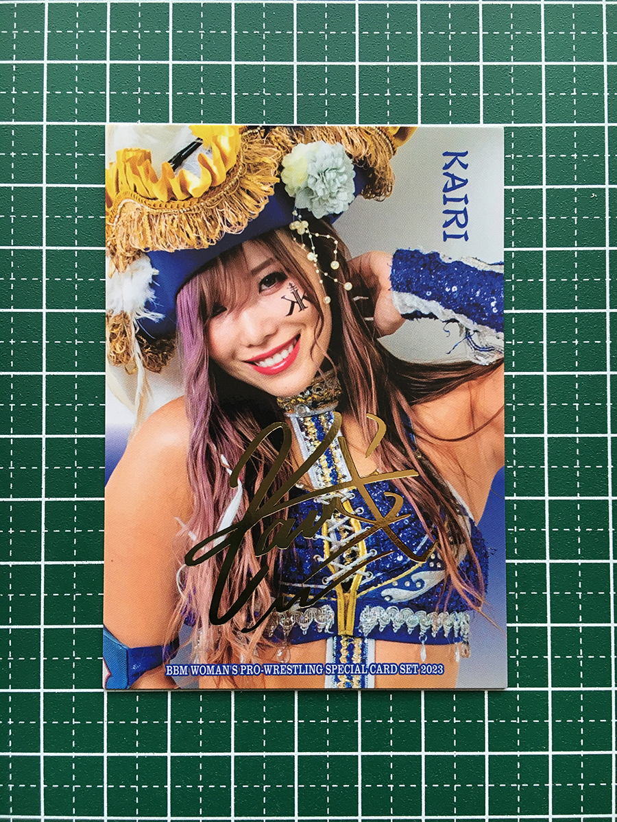 ★BBM 2023 女子プロレスカード Ambitious!! #06 KAIRI／KAIRI SANE／カイリ・セイン レギュラーカード 金箔サイン★_画像1