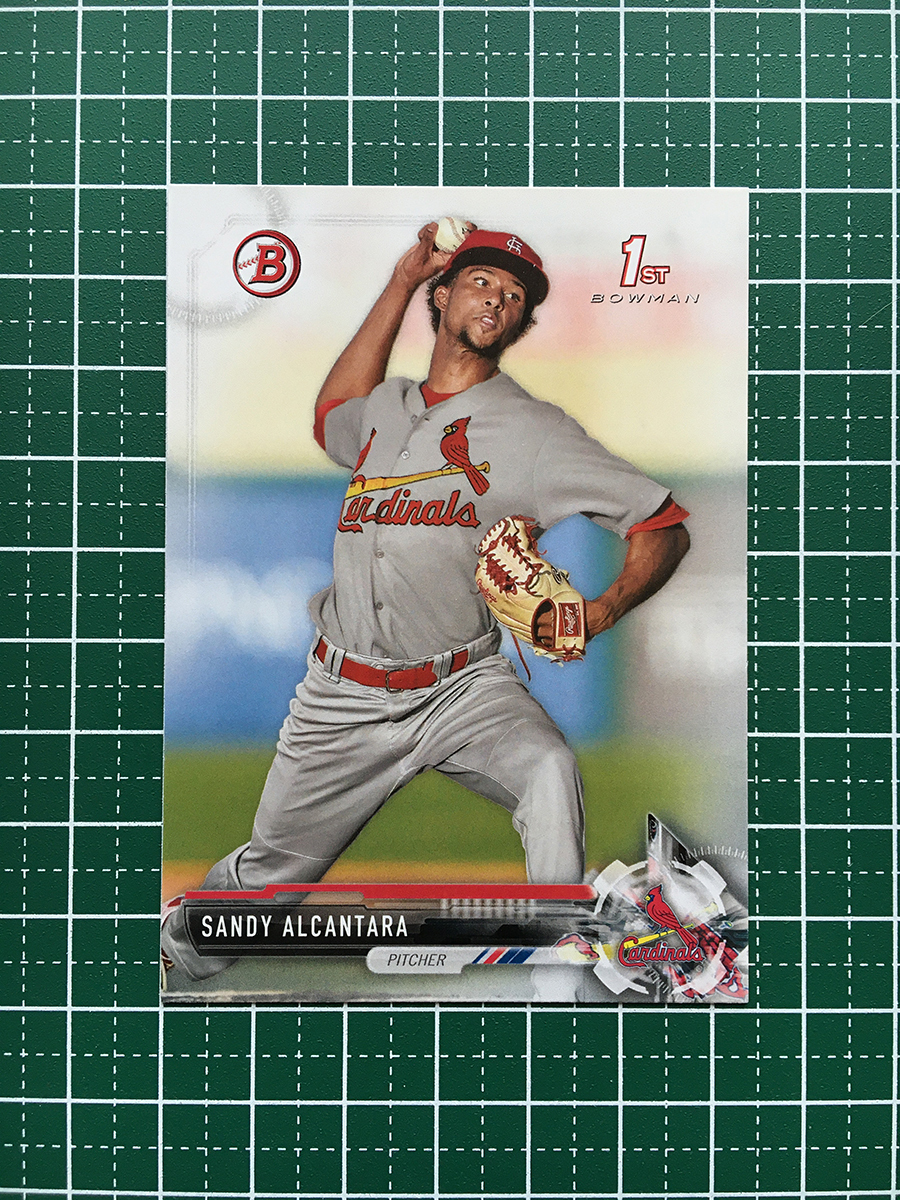 ★TOPPS MLB 2017 BOWMAN #BP43 SANDY ALCANTARA［ST. LOUIS CARDINALS］ベースカード「PROSPECTS」「1st」★の画像1