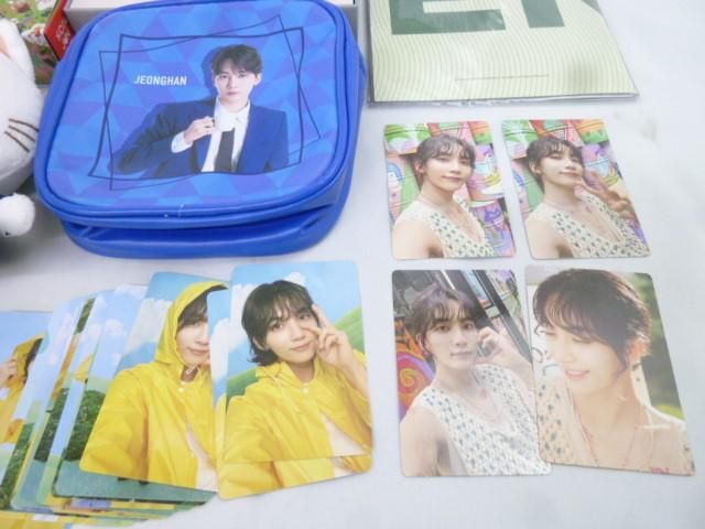 【同梱可】中古品 韓流 SEVENTEEN JEONGHAN 他 うちわ ハンガー FLM Keaven CD 封入トレカ 等 グッズセット_画像4