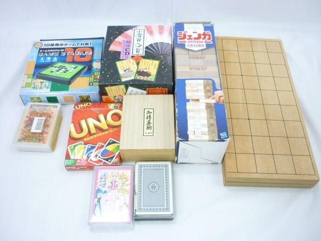 【同梱可】中古品 ホビー 小倉百人一首 うぐいす ジェンガ 将棋 等 グッズセット_画像1