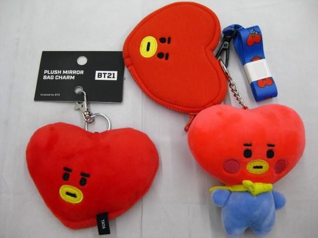 【同梱可】良品 韓流 防弾少年団 BTS テテ V うちわ BT21 TATA ぬいぐるみ ミニフィギュア等グッズセット_画像5