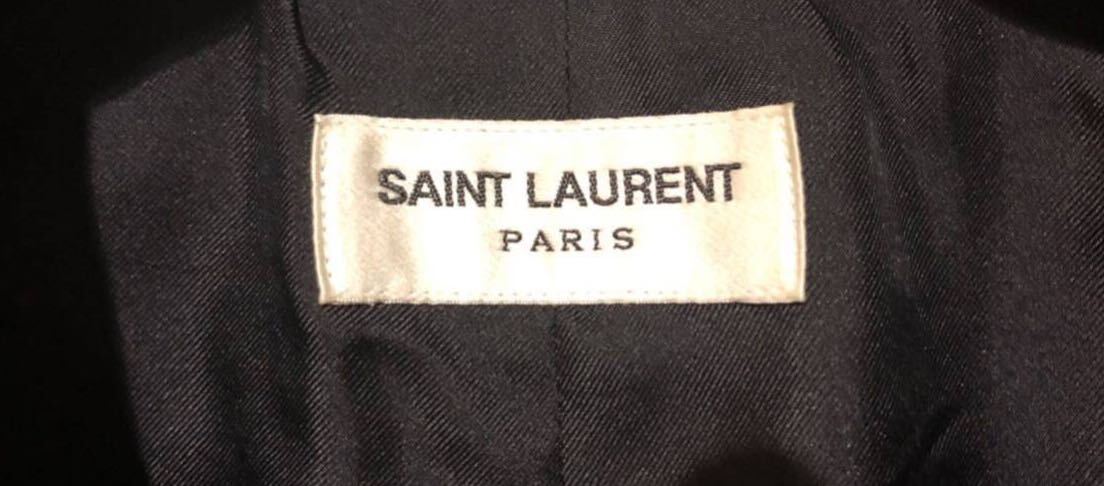 エディスリマン最高傑作 SAINT LAURENT PARIS レザージャケット サンローランパリ 13AW シングルヨーク 50 本革 羊革 肉厚 黒 ブラック_画像5