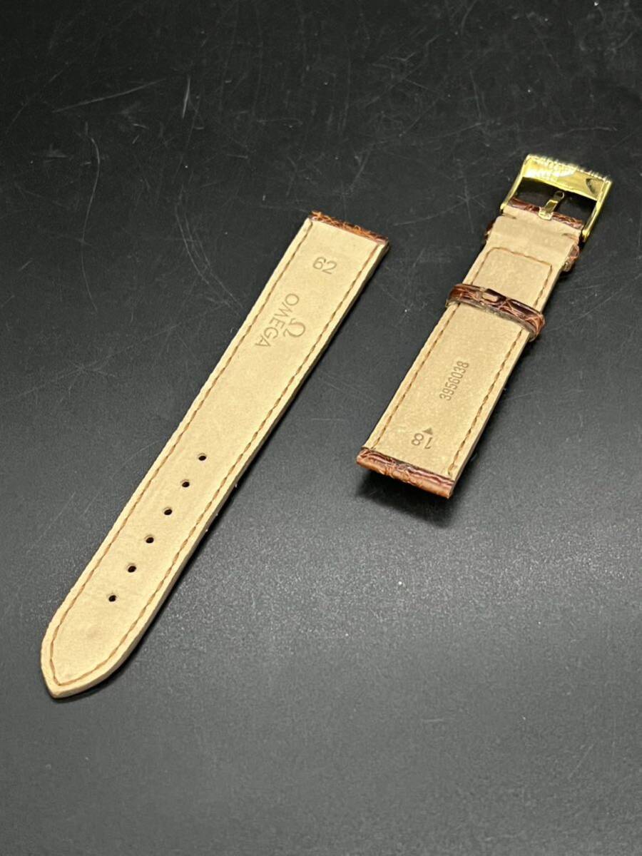 OMEGAオメガ 革ベルト 腕時計 ブラウンカラー ラグ幅 18の画像2
