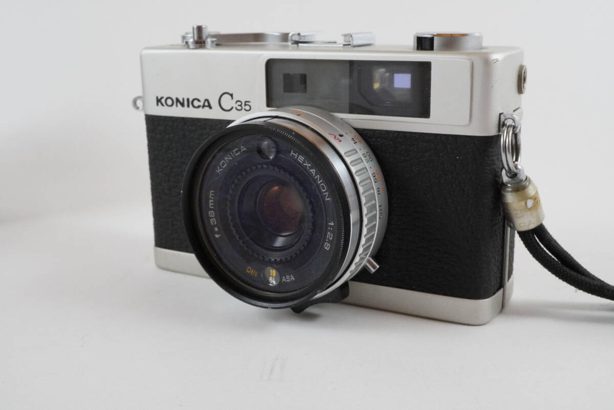 Konica コニカ C35 元箱付き HEXANON 38mm F2.8 コンパクトフィルムカメラ #B1440_画像4