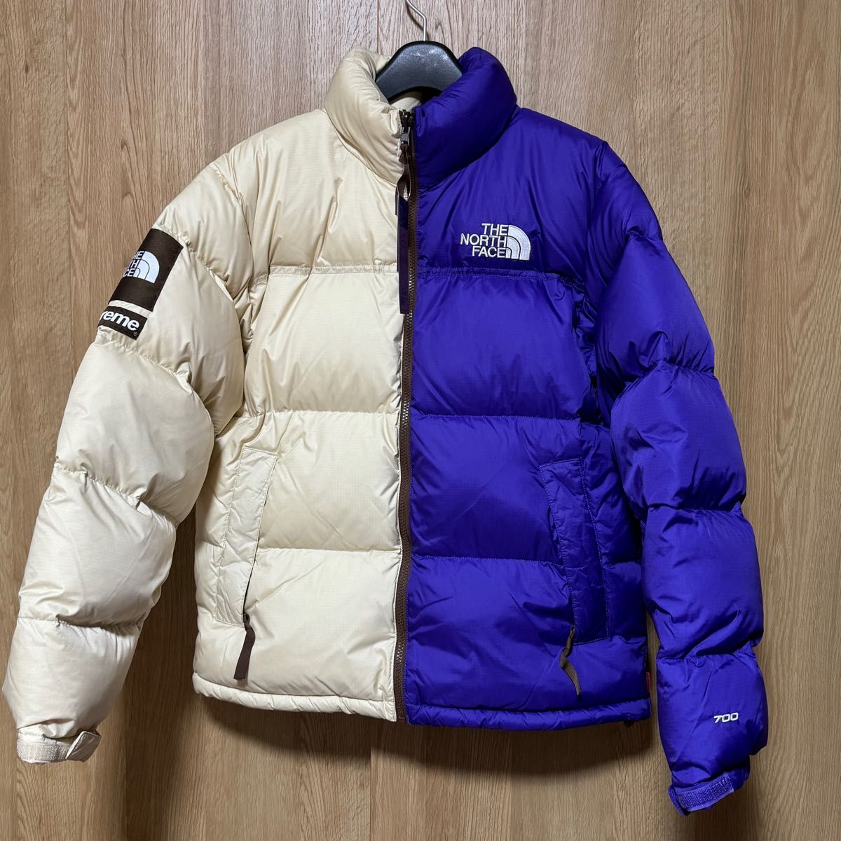 Supreme x The North Face Split Nuptse Jacket "Tan"