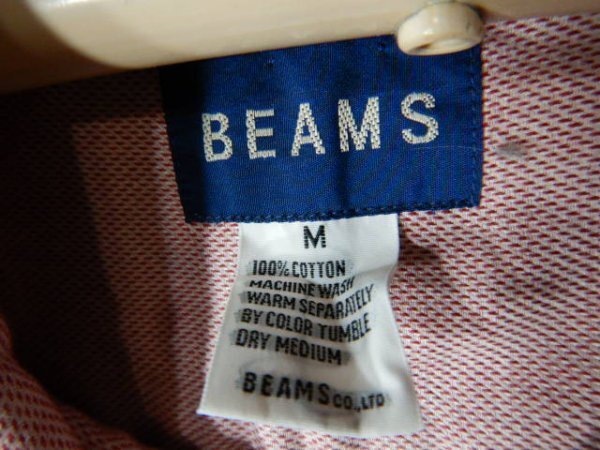 ｎ8124　レア　BEAMS　ビームス　日本製　長袖　デザイン　シャツ　人気　旧ロゴ　vintage　ビンテージ　送料格安_画像4