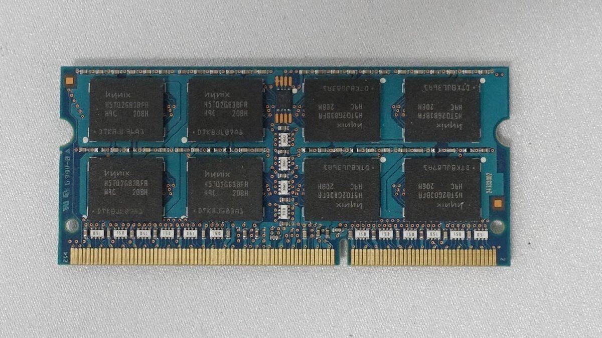 中古メモリ 20枚セット Hynix 4GB 2R×8 PC3-10600S-9-10-F2 レターパックプラス ノート用 N032607_画像3