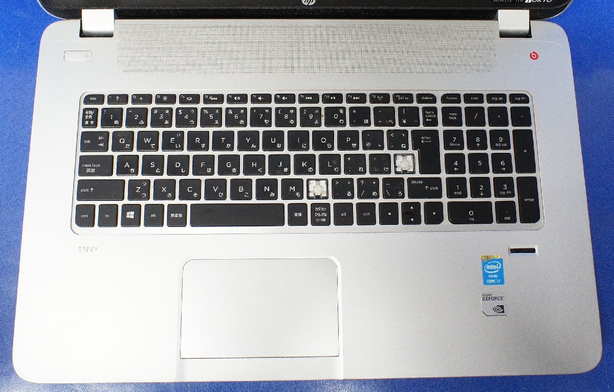 ジャンク 17.3インチ HP ENVY Notebook/E6N49AV/Core i7 4世代/メモリ8GB/HDD無/テンキー ノートPC エイチピー F032503K_画像5