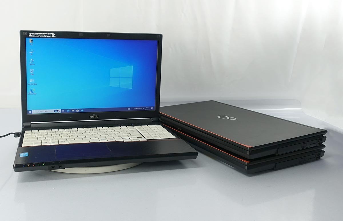 訳有 3台set AC付 富士通 FMVA1001BP/Core i5 4310M/メモリ8-16GB/SSD128-250GB/HDD500GB/OS有 Windows10 ノート PC fujitsu N030101H