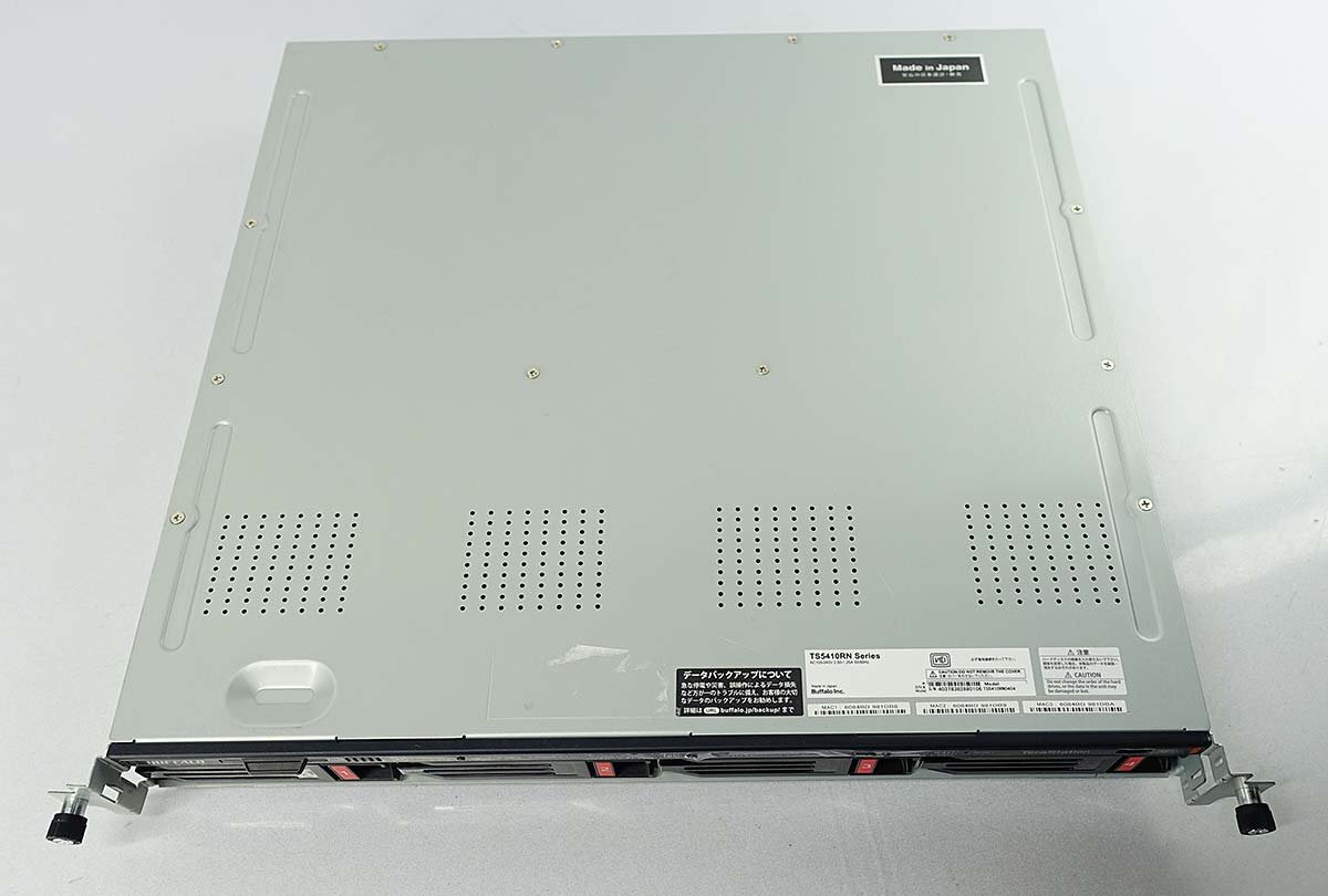 通電確認 HDD1TBx4 NAS BUFFALO TeraStation TS5410RN0404 tera テラ バッファロー ネットワーク ラック サーバー ハードディスク S032819_画像2