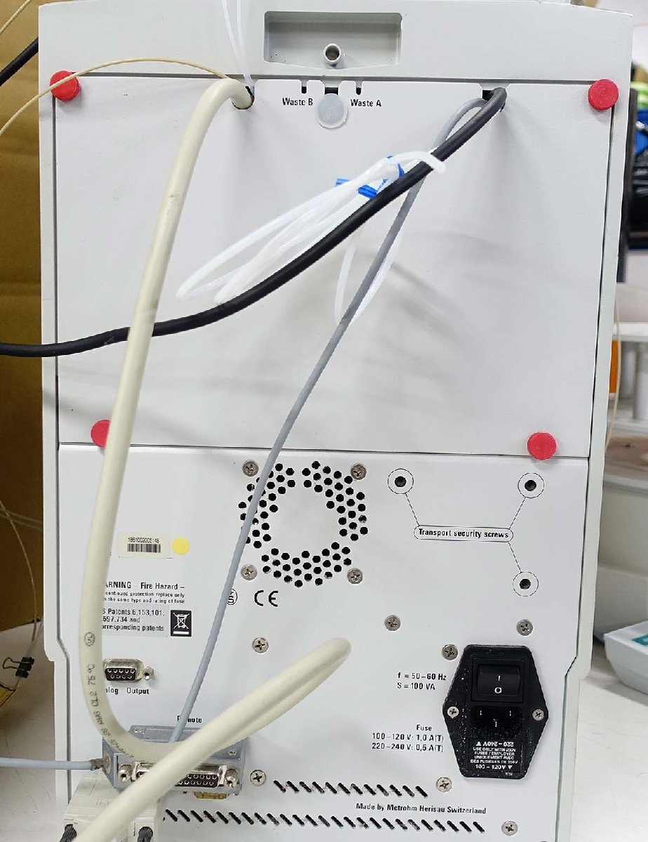 日通+ヤマト発送 通電確認 Metrohm 861 Advanced Compact IC 813 Compact Autosampler メトローム イオンクロマト U-620 理化学 S032101の画像3