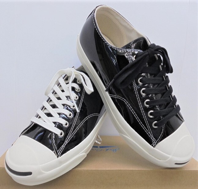 ★2019秋冬★CONVERSE JACK PURCELL RET ENAMEL(ジャックパーセル ＲＥＴ エナメル）ブラック28.0の画像2