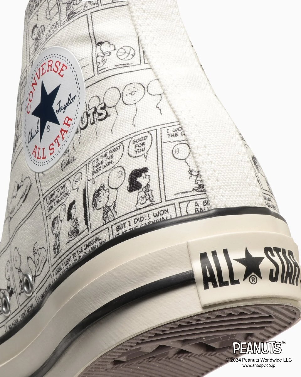 ★2024春夏★CONVERSE ALL STAR（R）PEANUTS CP HI（コンバース　オールスター（R）ピーナッツ　ＣＰ　ＨＩ）オフホワイト24.0_画像6