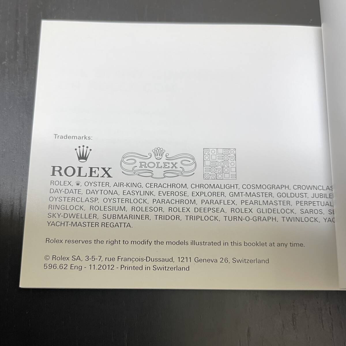 ROLEX EXPLORER Ⅱ ロレックス　エクスプローラー2 説明書　中古_画像4