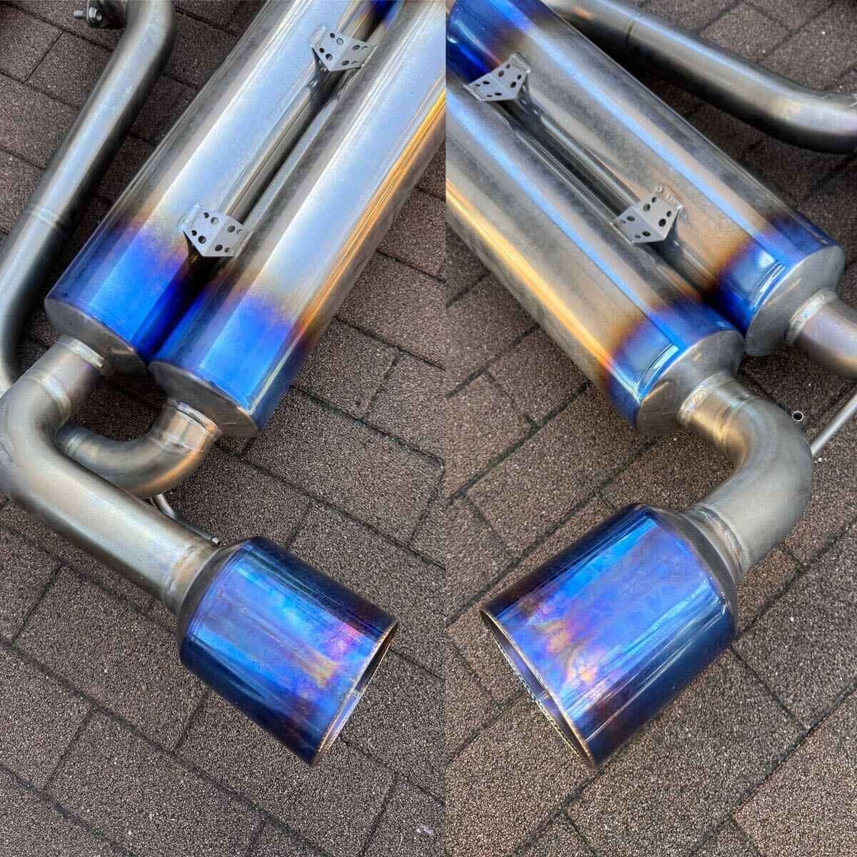 【絶版希少品】パワーハウスアミューズ R1フルチタンマフラー フェアレディZ33 VQ35 Powerhouse amuse Full titan muffler made in japanの画像2