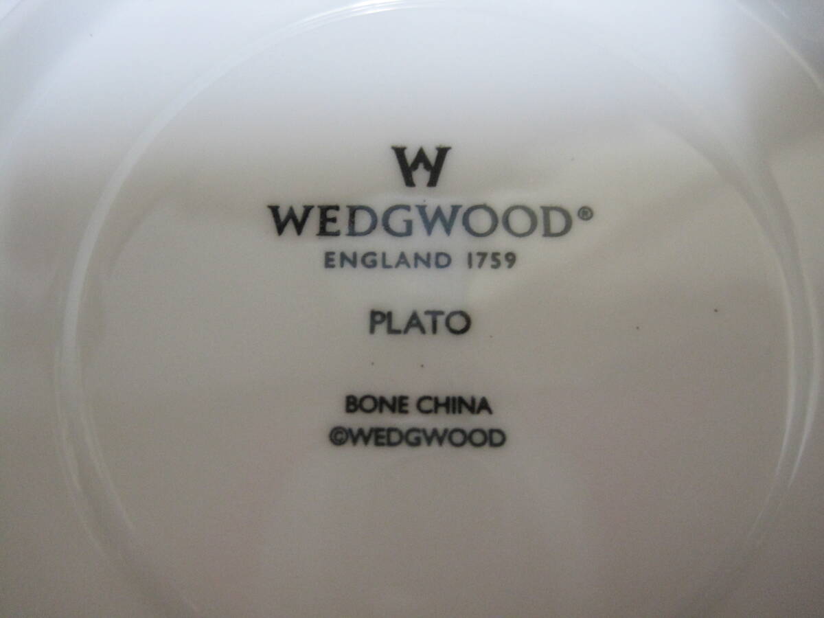 【P058】WEDGWOOD ウェッジウッド PLATO プラトン 6客セット カップ＆ソーサー ホワイト 白_画像10