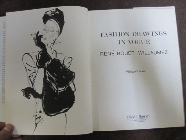 【P177】洋書 FASHION DRAWINGS IN VOGUE RENE BOUET-WILLAUMEZ ファッション イラストの画像3