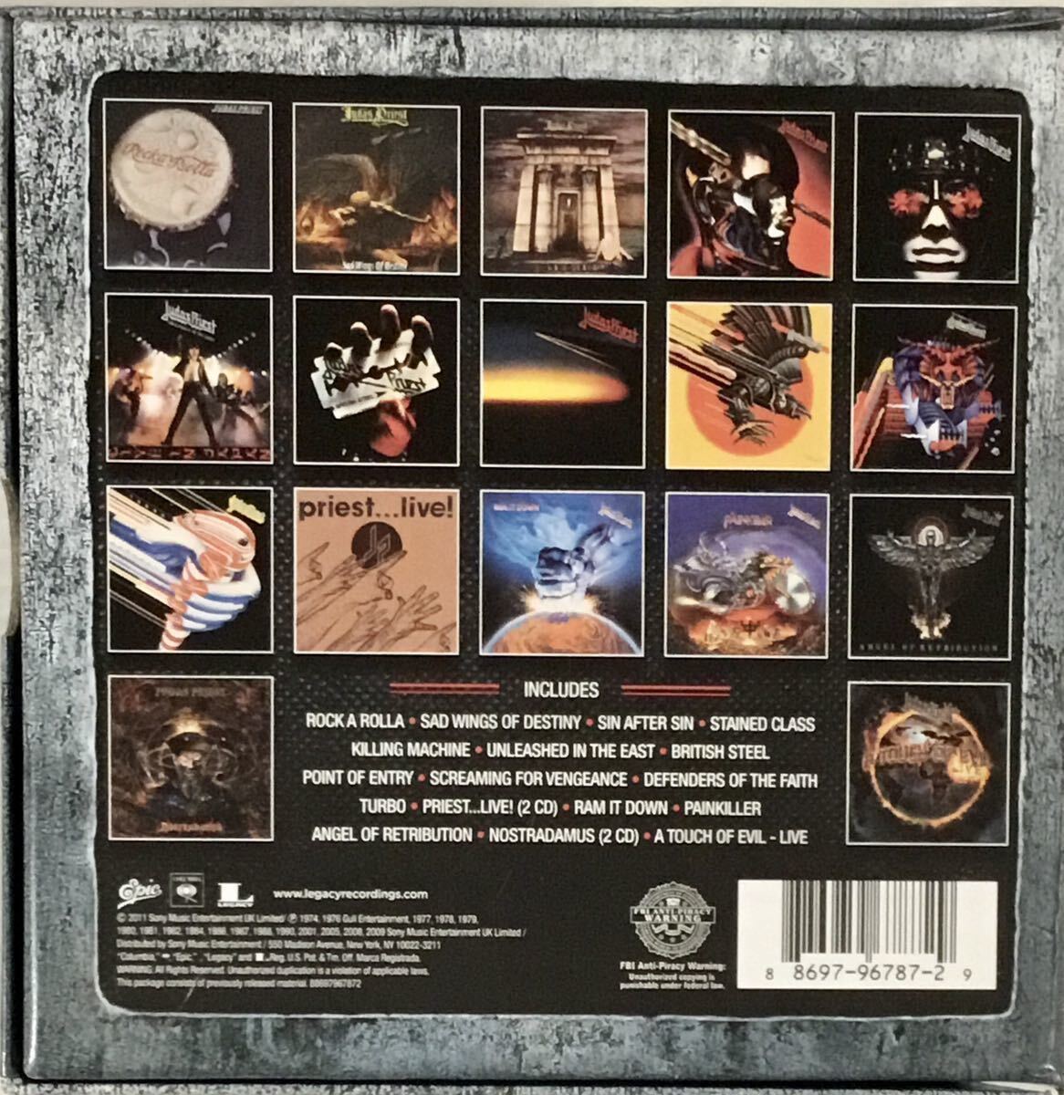 ☆ JUDAS PRIEST THE COMPLETE ALBUMS COLLECTION CD-BOX CD19枚組 輸入盤