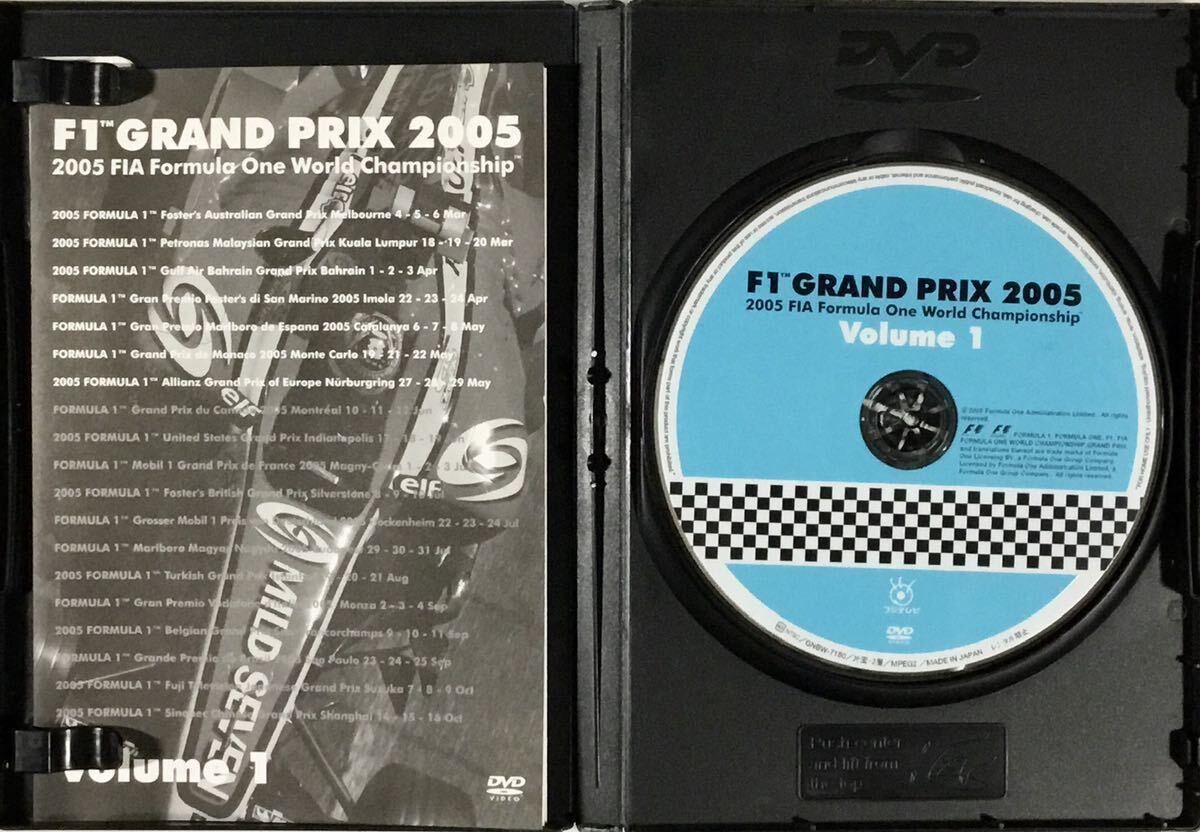 ☆ F1 GRAND PRIX 2005 DVD Vol.1 シューマッハ アロンソ ライコネン フィジケラの画像3