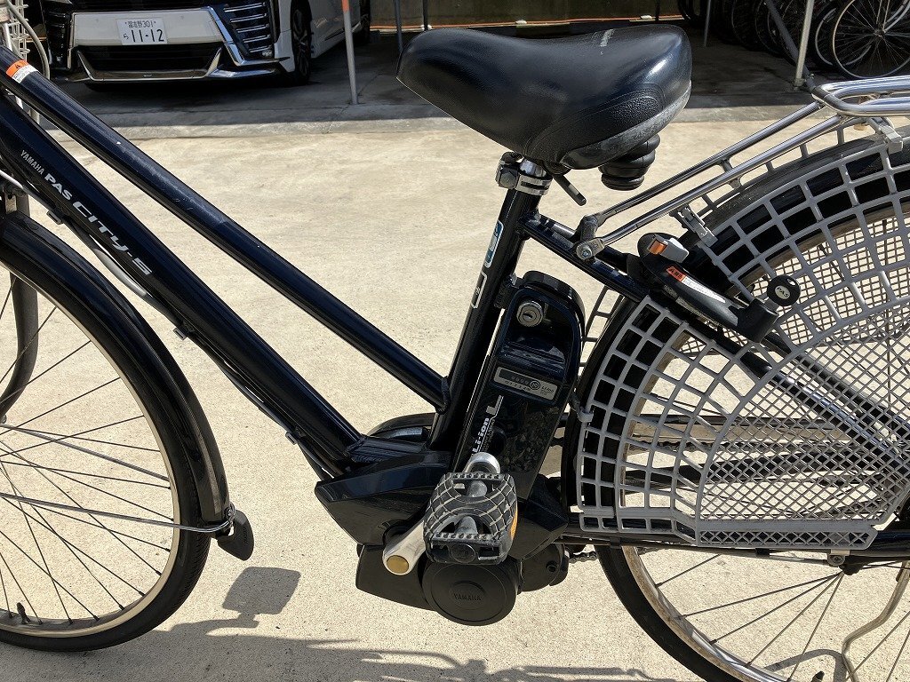 C9 used electric bike 1 jpy outright sales! Yamaha Pas City S black instructions attaching delivery Area inside is postage 3800 jpy . delivery 