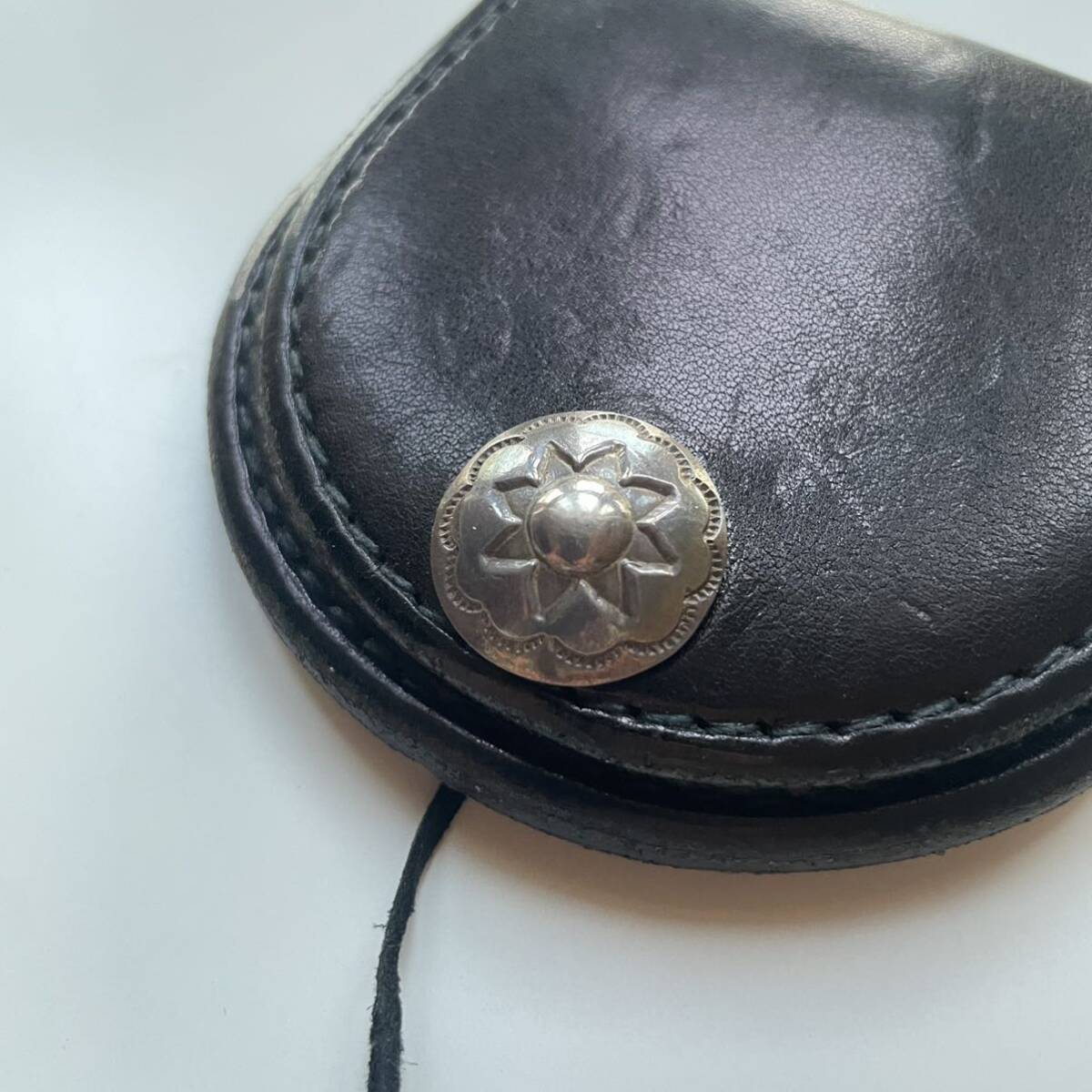 goro's ゴローズ コインケース 丸型小銭入れ 財布 コンチョカスタム ブラック の画像3