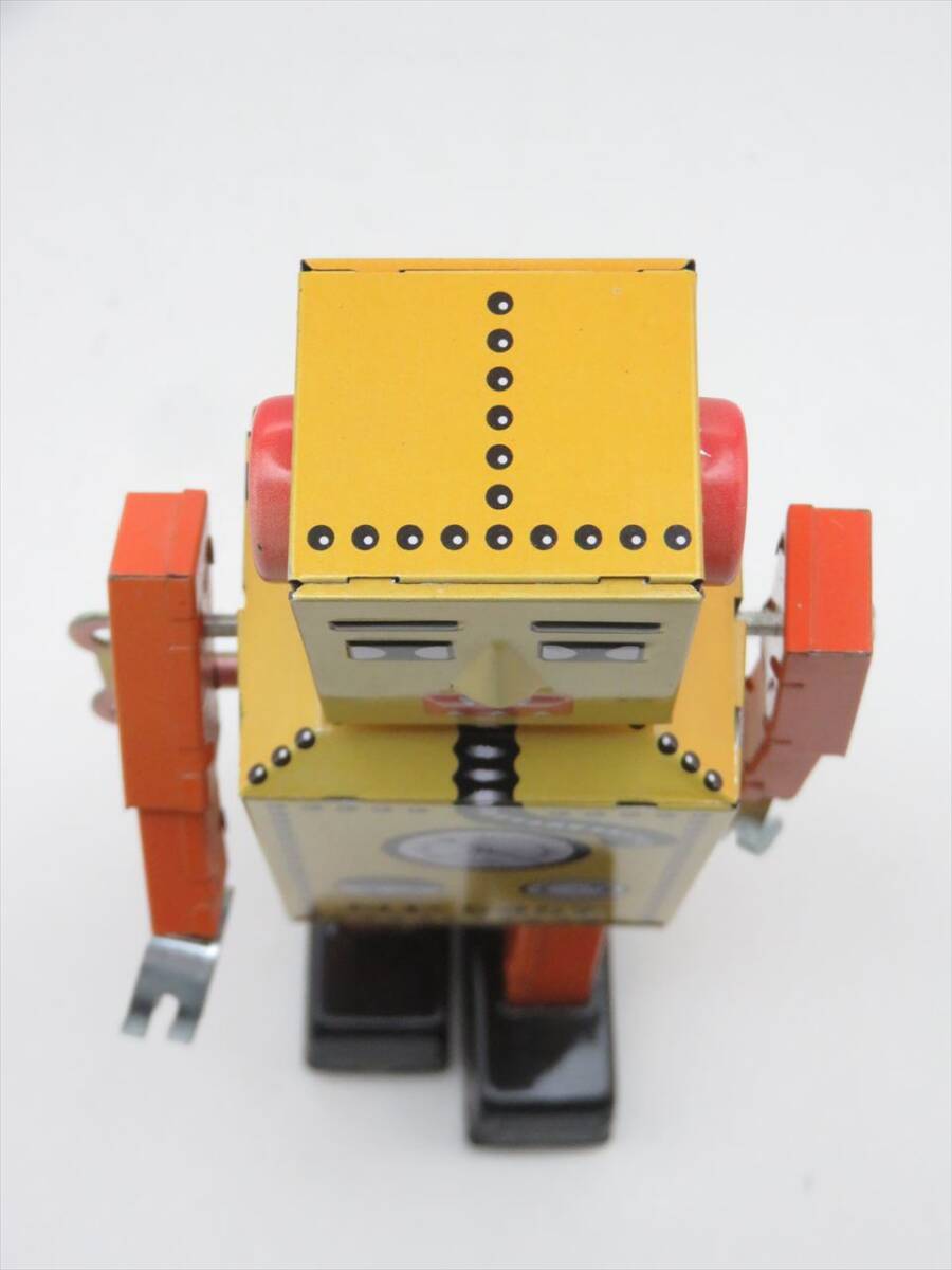 ◆◇OSH ROBOT LILLIPUT ロボットリリパット ブリキ 人形 ゼンマイ 玩具 復刻版 箱付 全長/約22cm◇◆_画像6