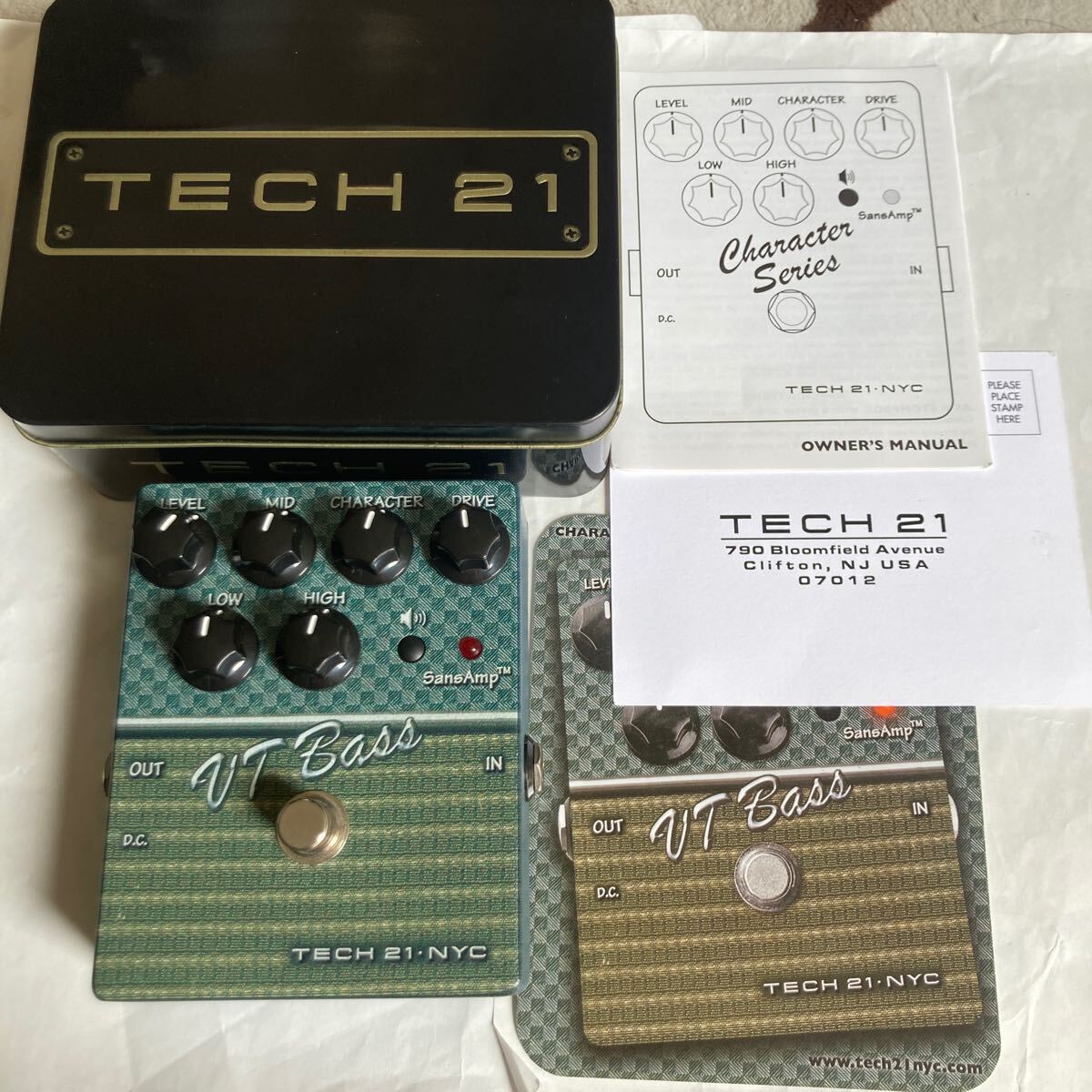 送料無料 Tech 21 NYC VT Bass sansAmp サンズアンプ テック21 TECH21 ベース エフェクター ベース用アナログアンプシミュレーター_画像1