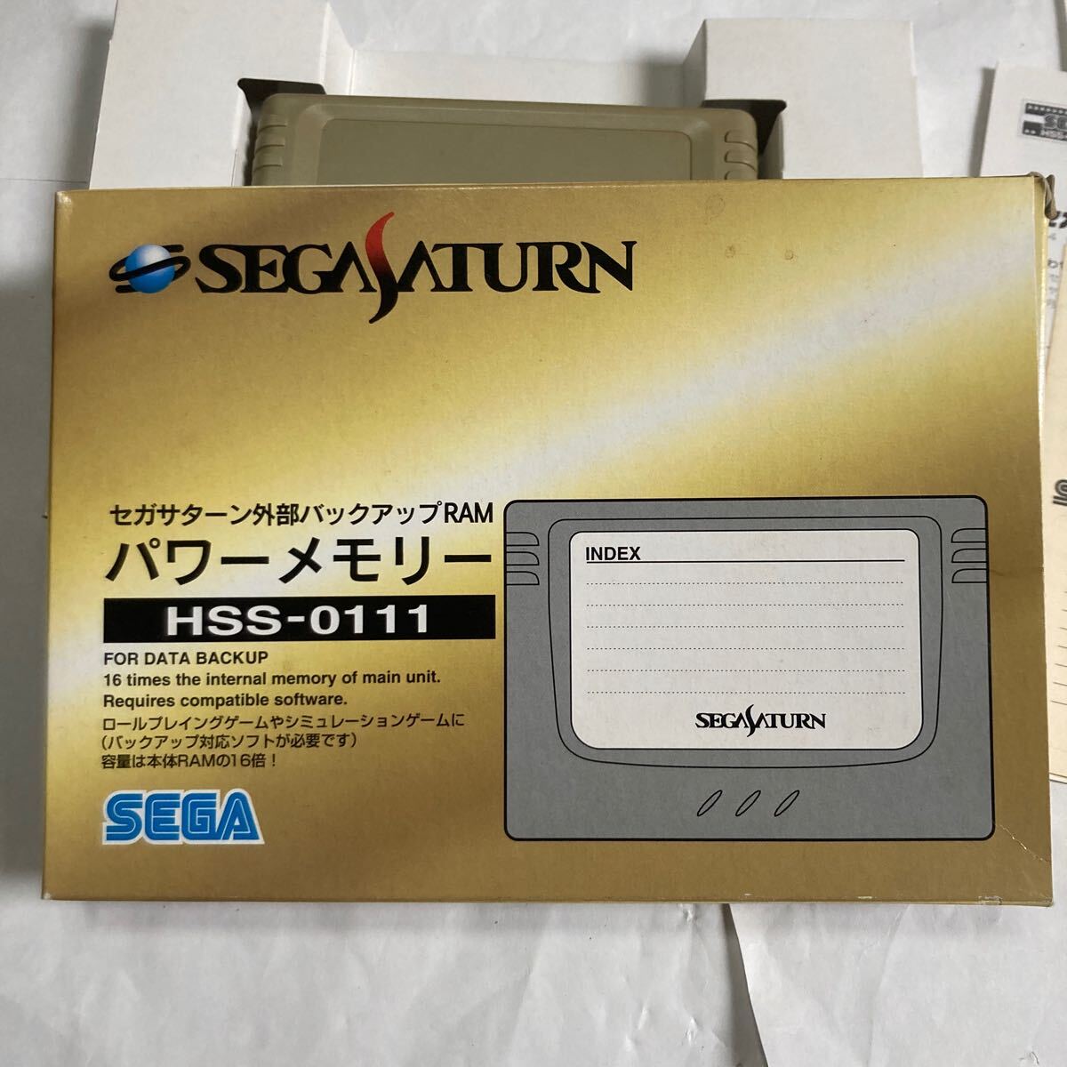 送料無料SS セガサターン パワーメモリー HSS-0111 SEGA SATURN セガサターン外部バックアップRAM POWER MEMORY セガ_画像5