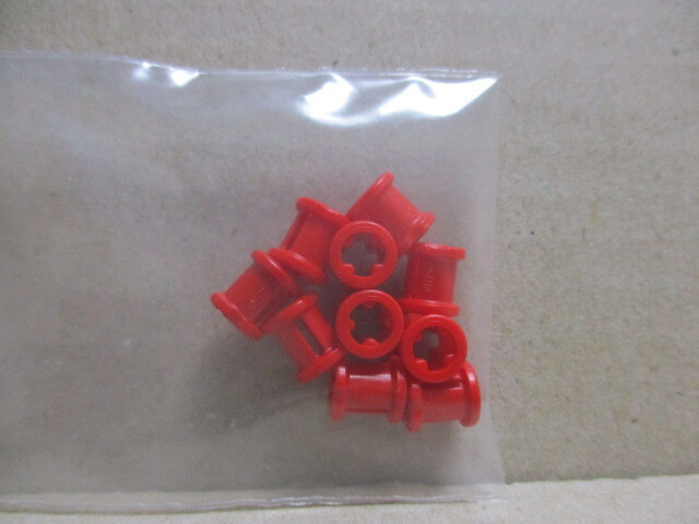 レゴ　テクパーツ　ハトメ厚型　赤10個　新品_画像1