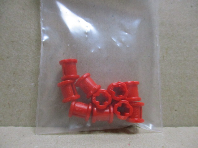 レゴ　テクパーツ　ハトメ厚型　赤10個　新品_画像2