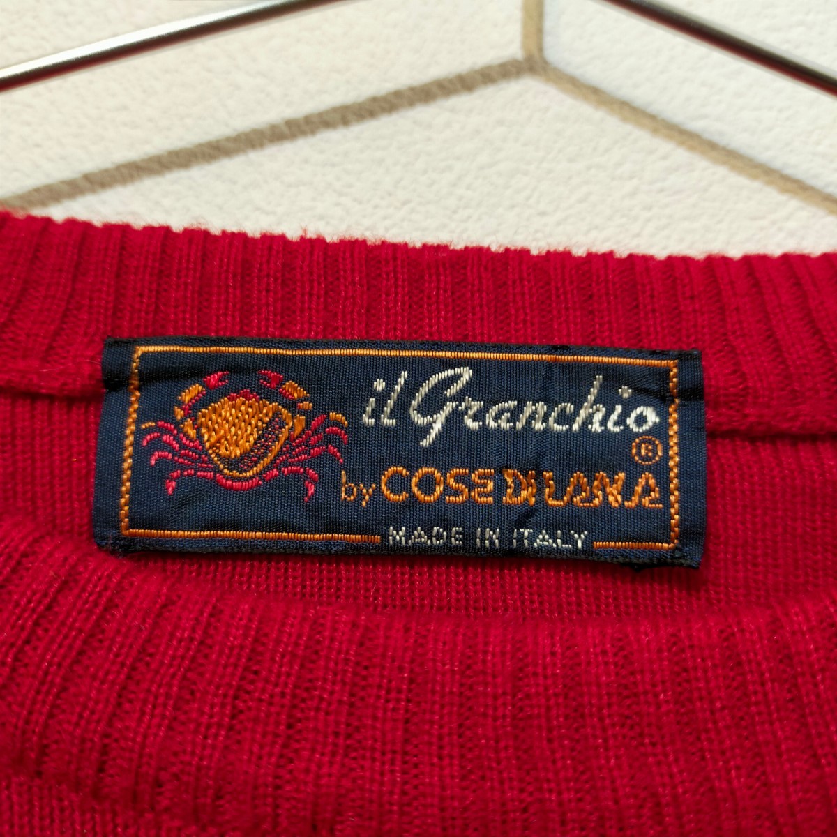 古着 il granchio ニットセーター ヴィンテージ 80s イタリア製 古着 il granchio ニットセーター ヴィンテージ 80s イタリア製