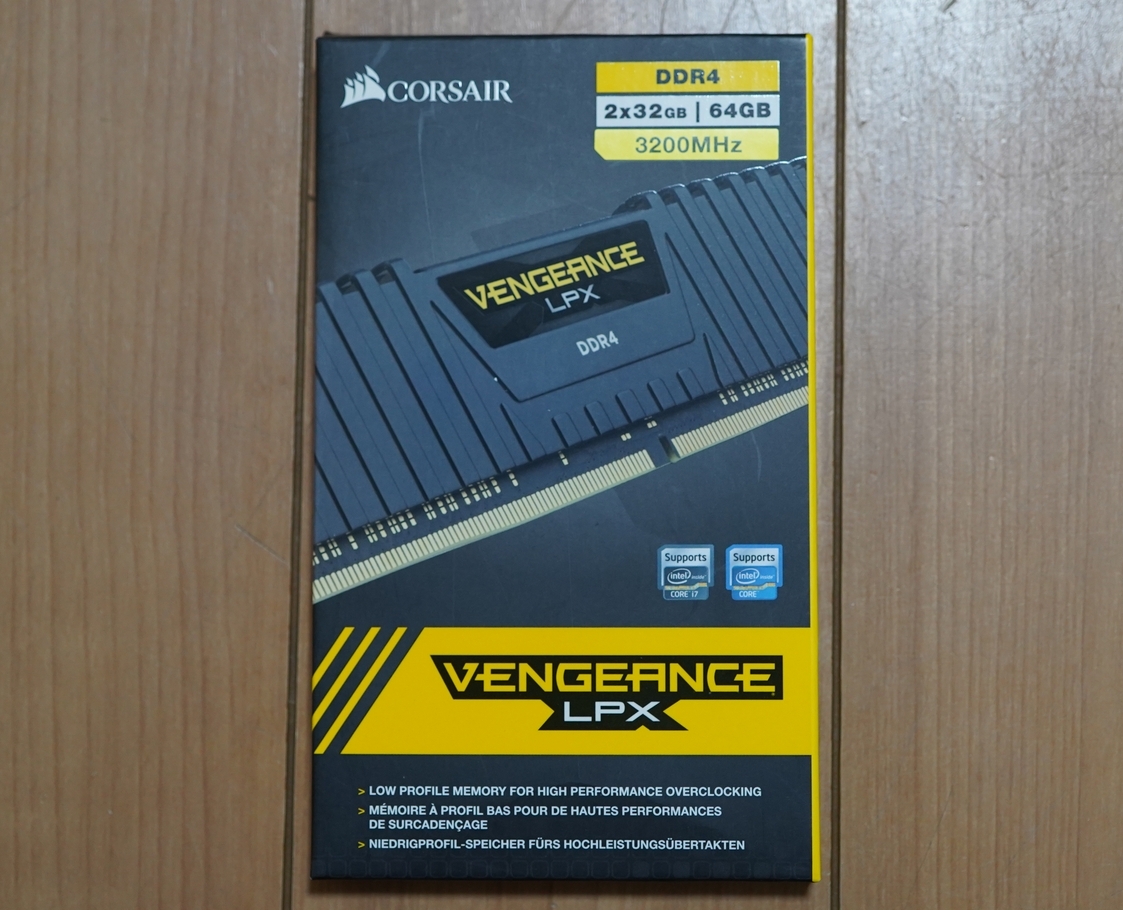 CORSAIR DDR4-3200MHz 64GB 32GB2 VENGEANCE LPXの画像1