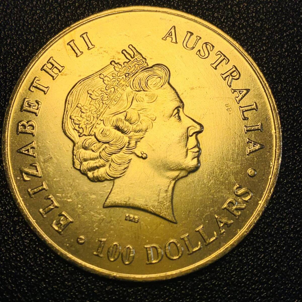 金貨　古銭　イギリス　2015年　エリザベス2世女王　カンガルー　イギリス領オーストラリア　記念メタル　硬貨　コイン_画像1