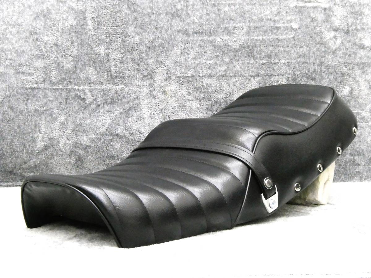 Z650 black leather tack strike . tuck roll seat / The pa-KZ650... pulling out tack step seat deformation tandem exterior tuck roll .... company length 